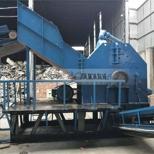 廢鋼破碎機設備客戶生產現場